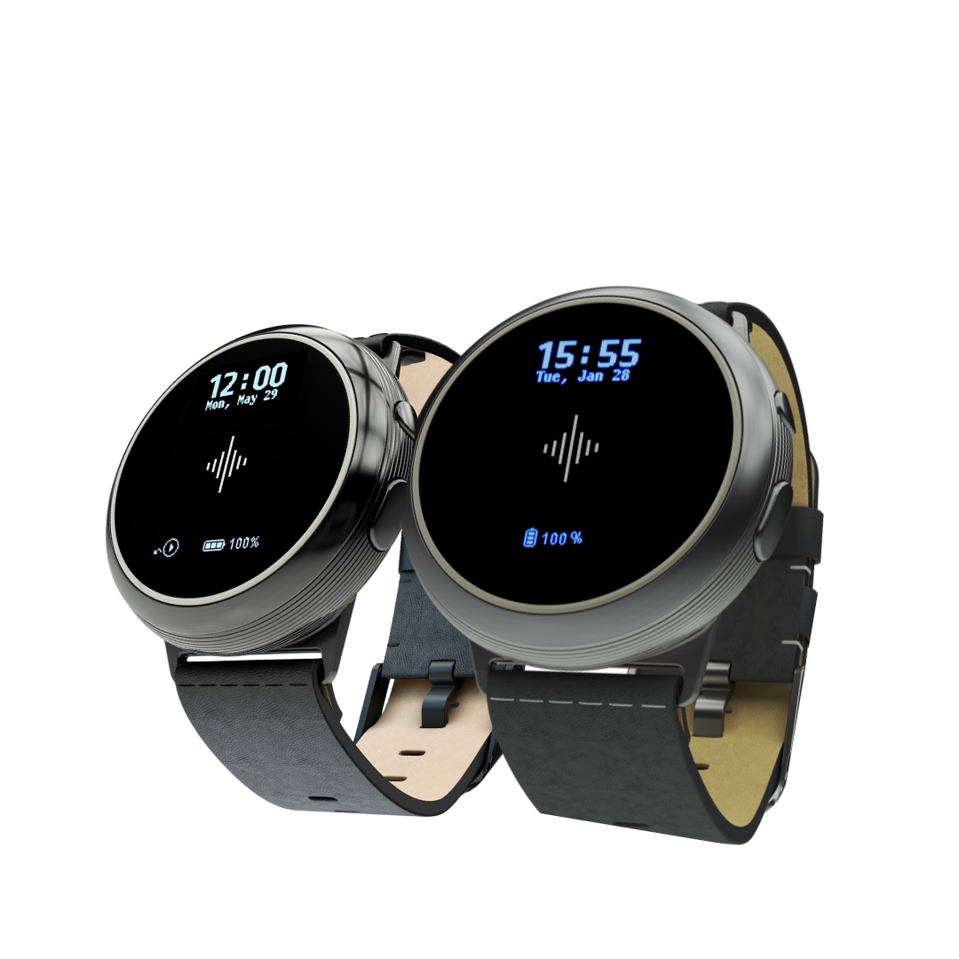 Soundbrenner Core Steel ミュージシャン向け Soundbrenner Core Steel 2 Musician's Smartwatch - Jet Black